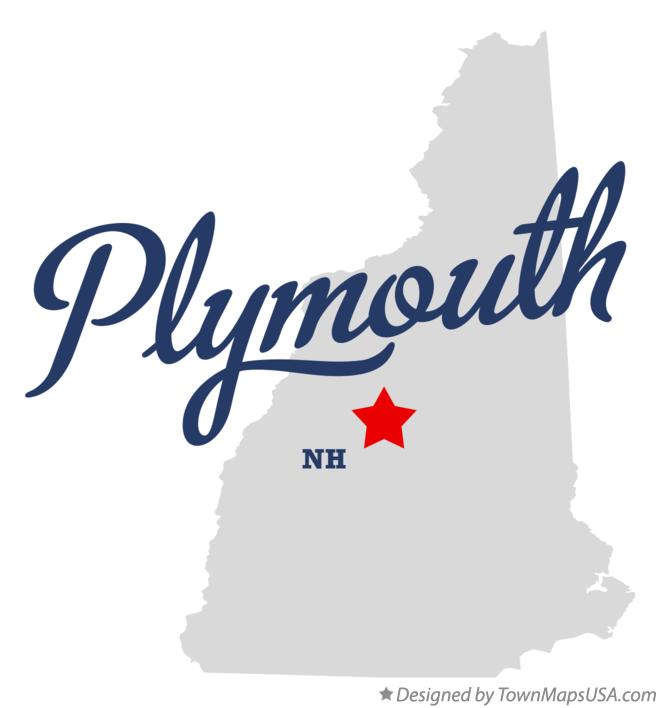 Map of Plymouth New Hampshire NH