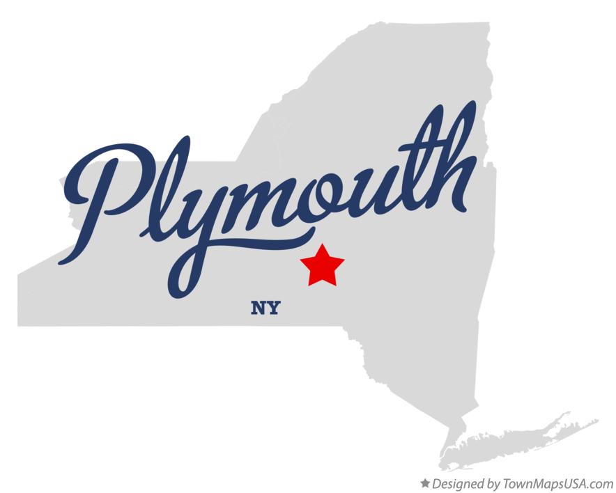 Map of Plymouth New York NY