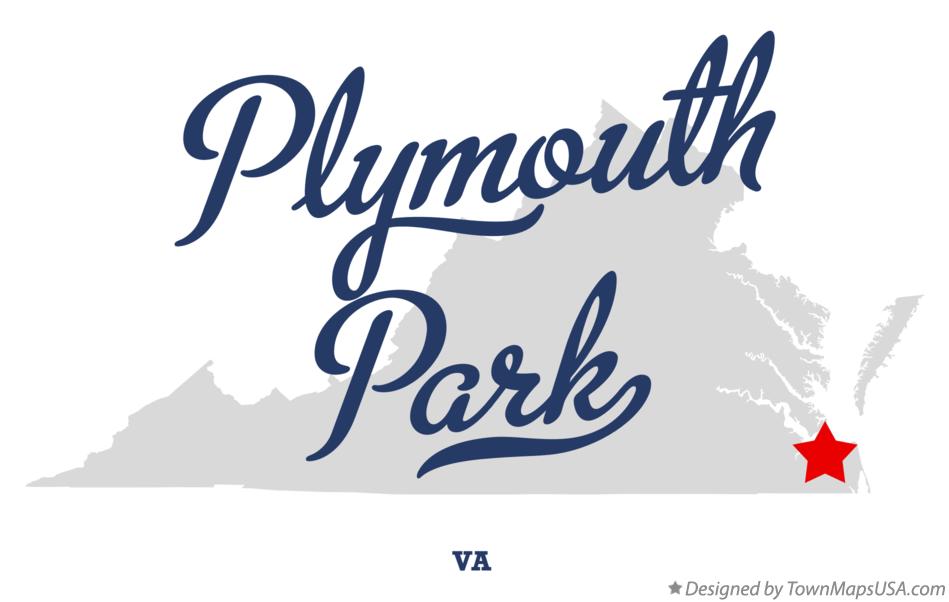 Map of Plymouth Park Virginia VA