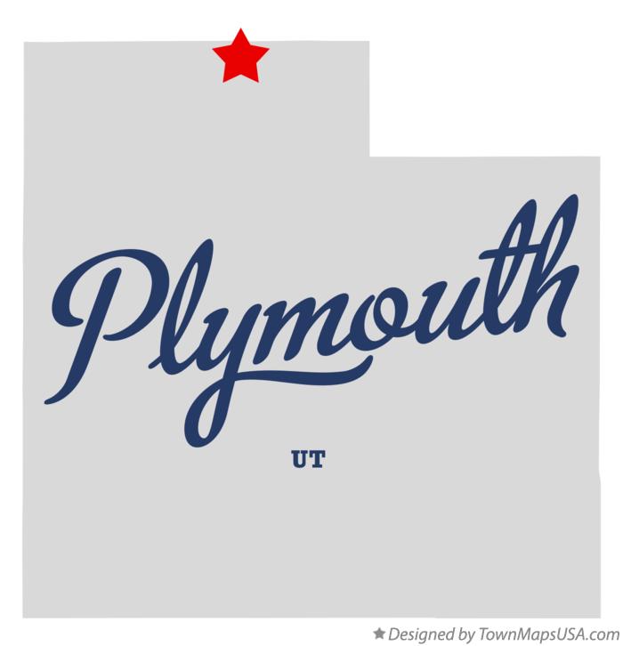 Map of Plymouth Utah UT