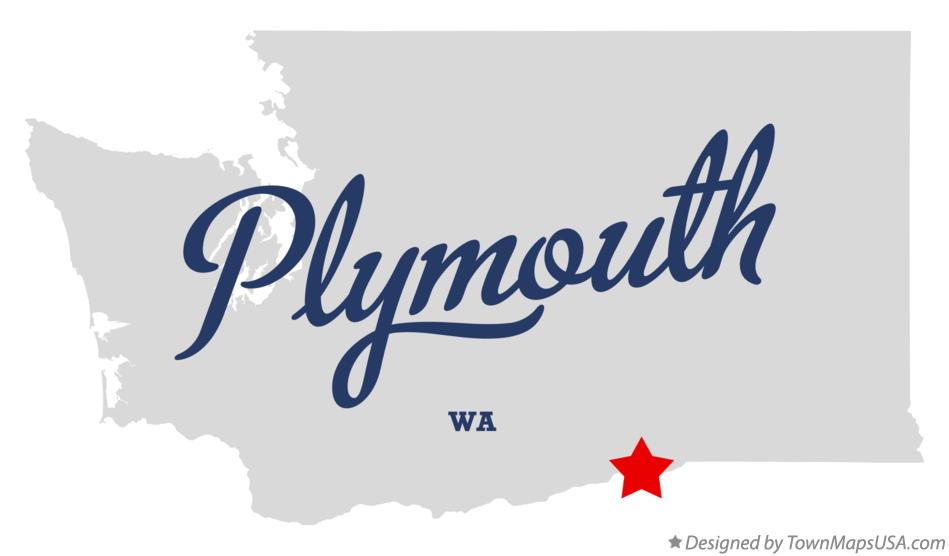 Map of Plymouth Washington WA