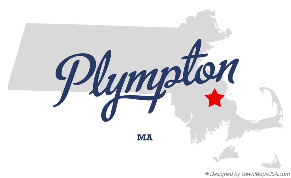 Map of Plympton Massachusetts MA