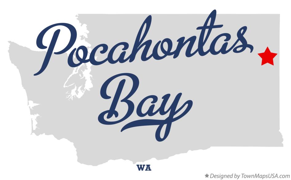 Map of Pocahontas Bay Washington WA