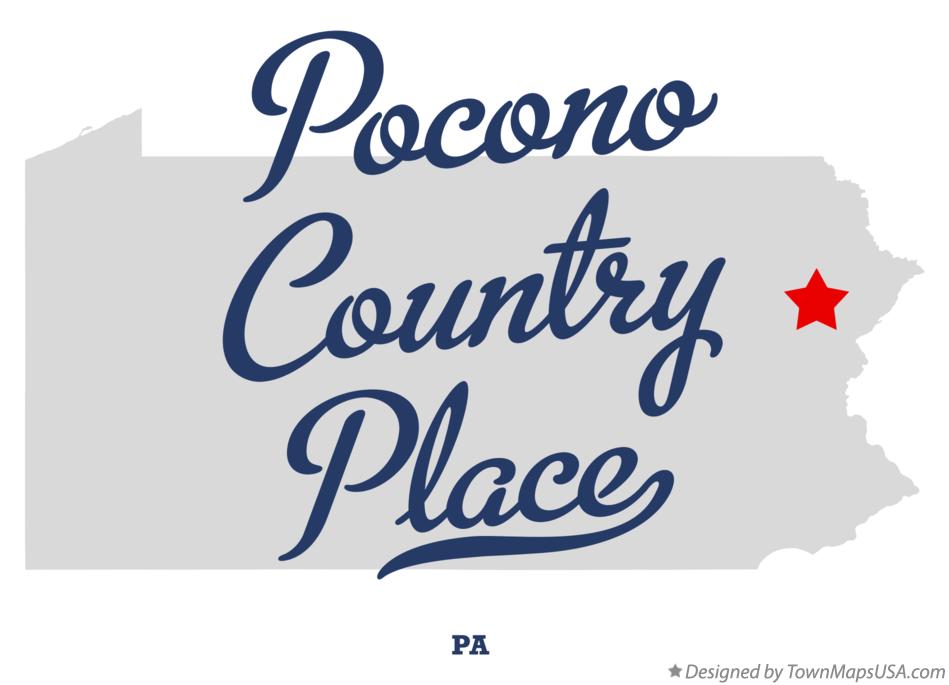Map of Pocono Country Place Pennsylvania PA