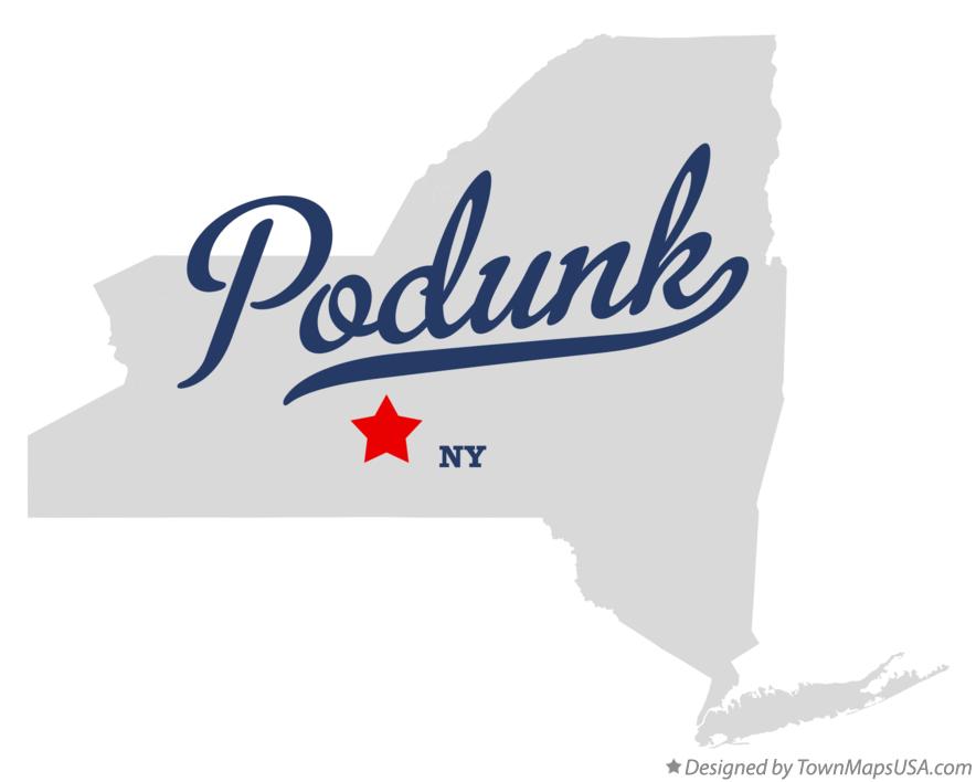 Map of Podunk New York NY