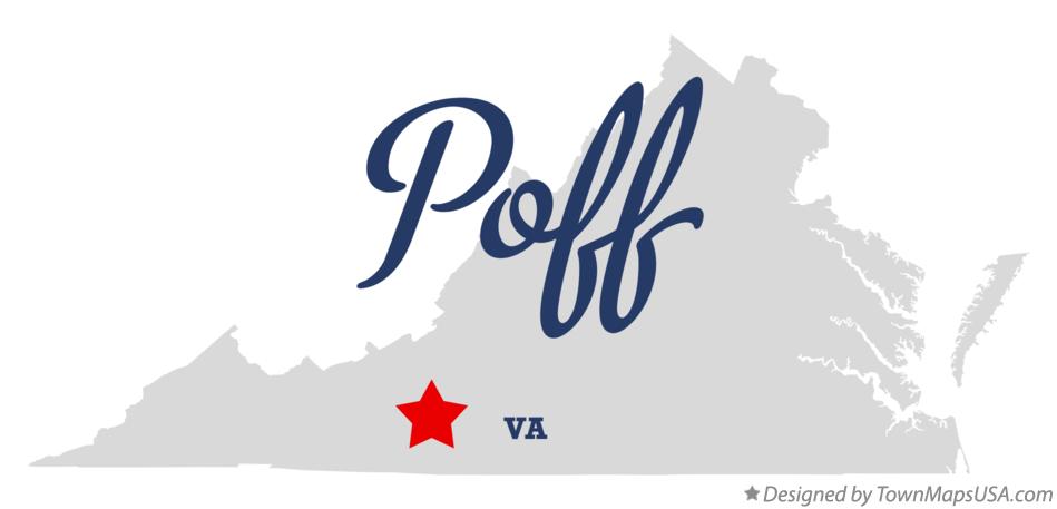 Map of Poff Virginia VA