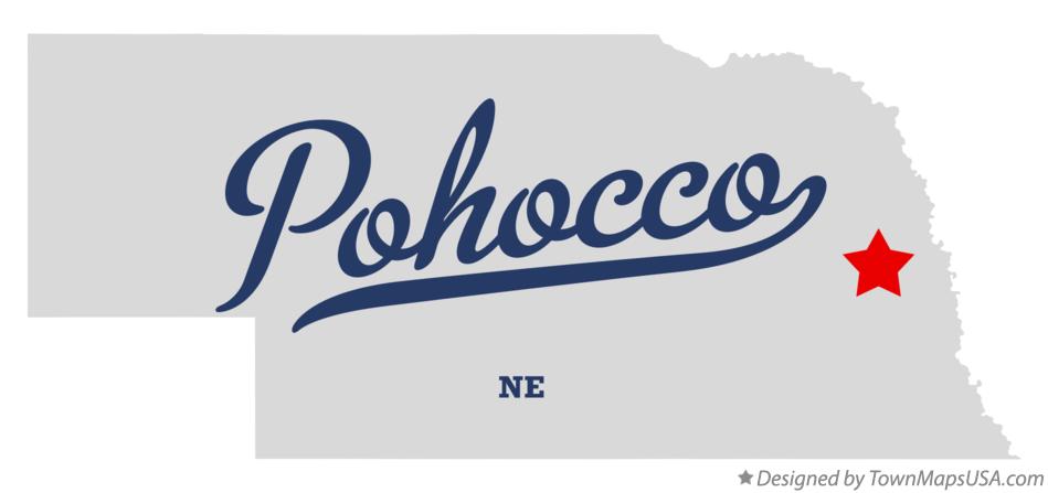 Map of Pohocco Nebraska NE