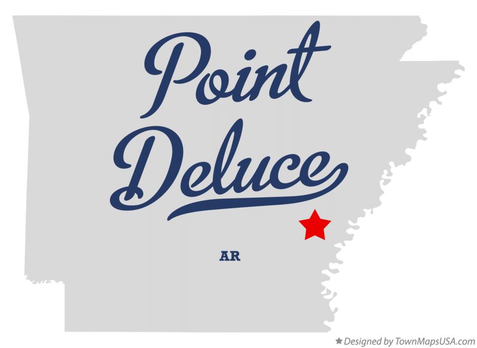 Map of Point Deluce Arkansas AR