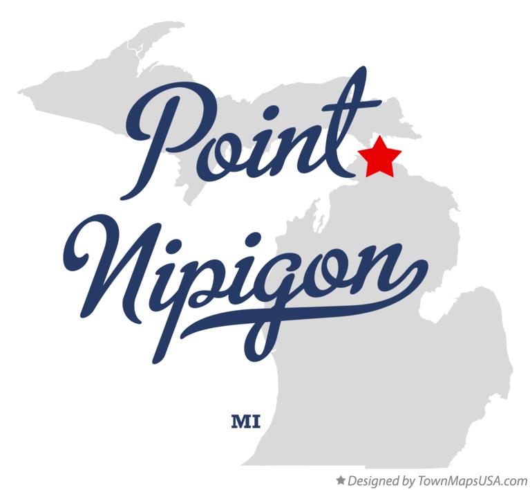 Map of Point Nipigon Michigan MI