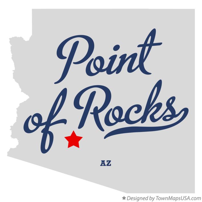Map of Point of Rocks Arizona AZ