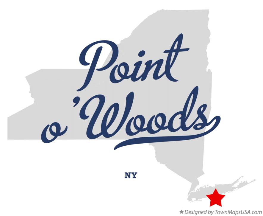 Map of Point o'Woods New York NY