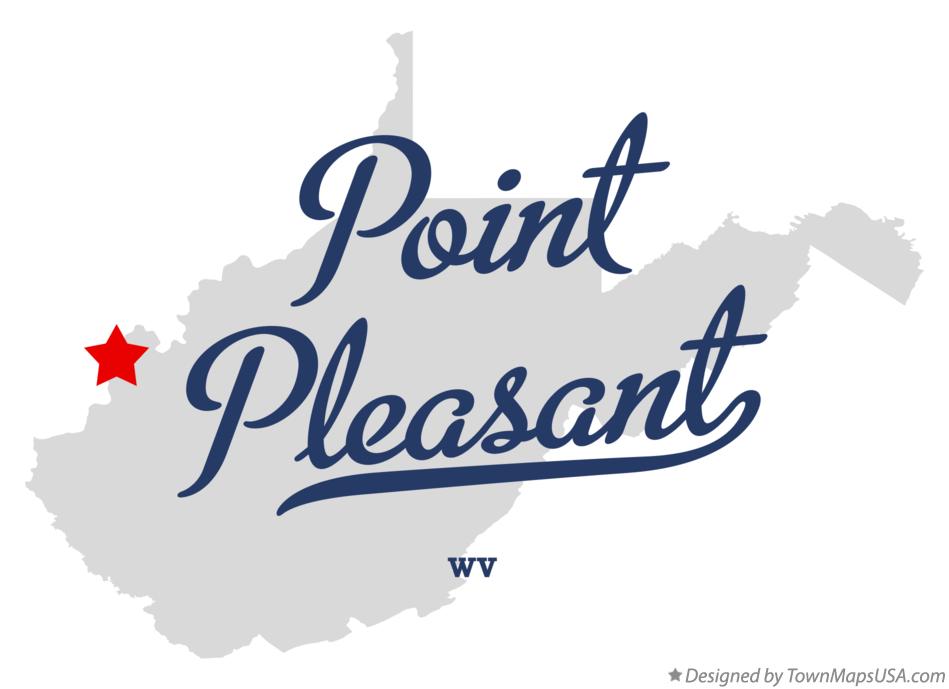Map of Point Pleasant West Virginia WV