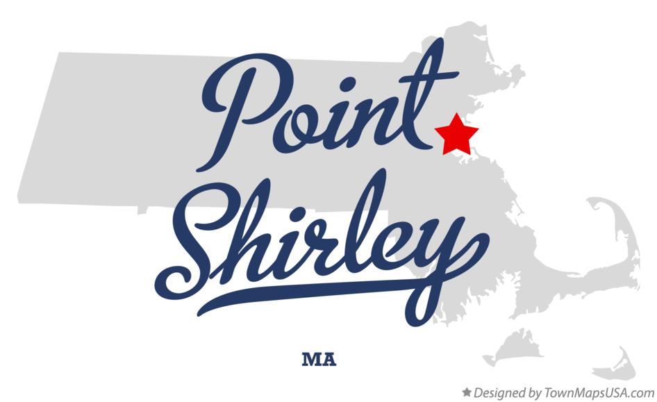 Map of Point Shirley Massachusetts MA