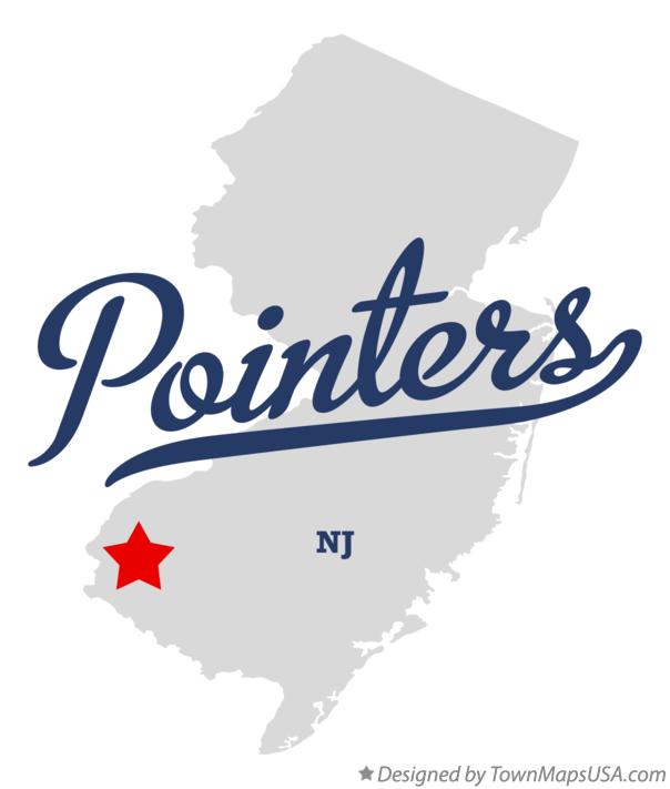 Map of Pointers New Jersey NJ