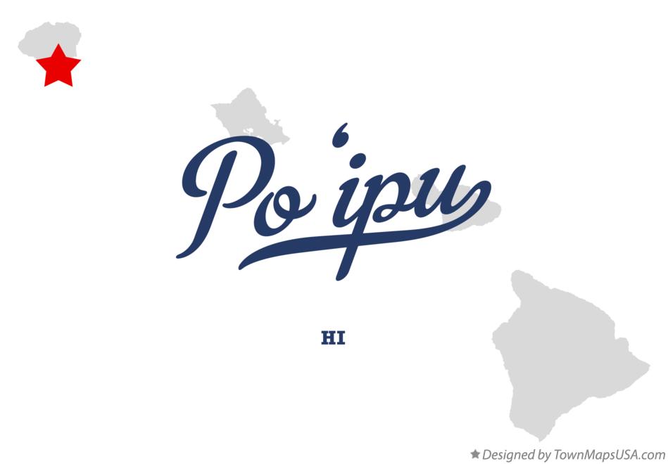 Map of Po‘ipū Hawaii HI