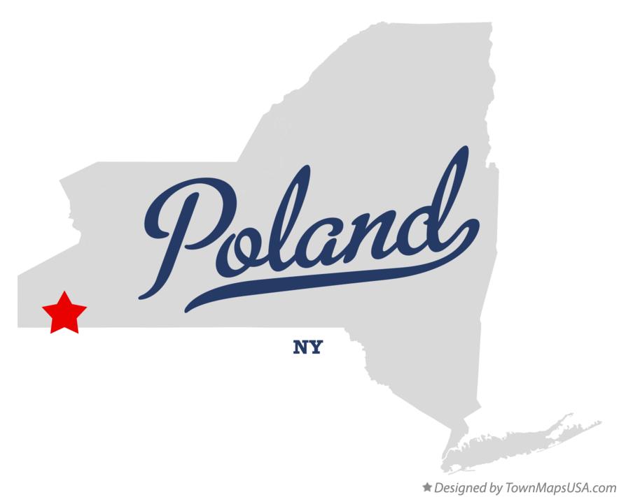 Map of Poland New York NY