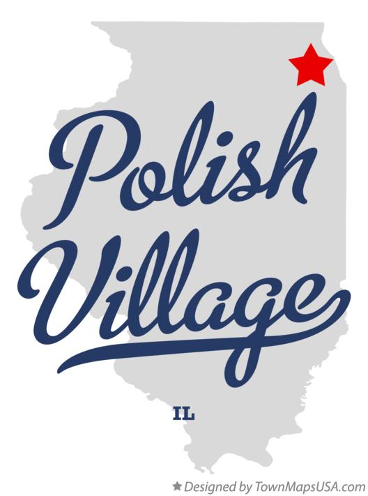 Map of Polish Village Illinois IL