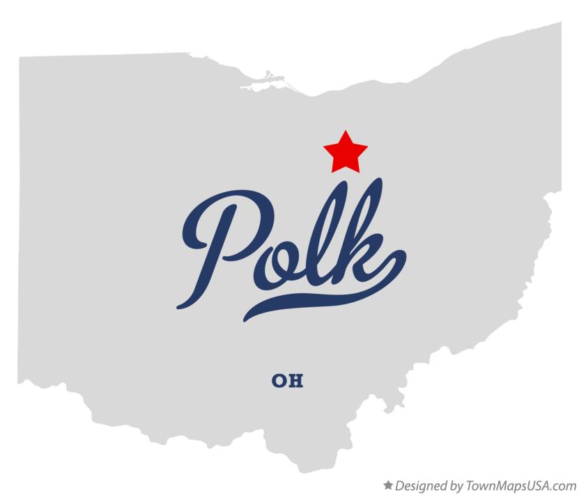Map of Polk Ohio OH