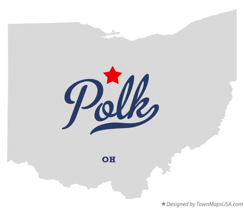 Map of Polk Ohio OH