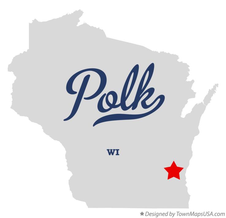 Map of Polk Wisconsin WI