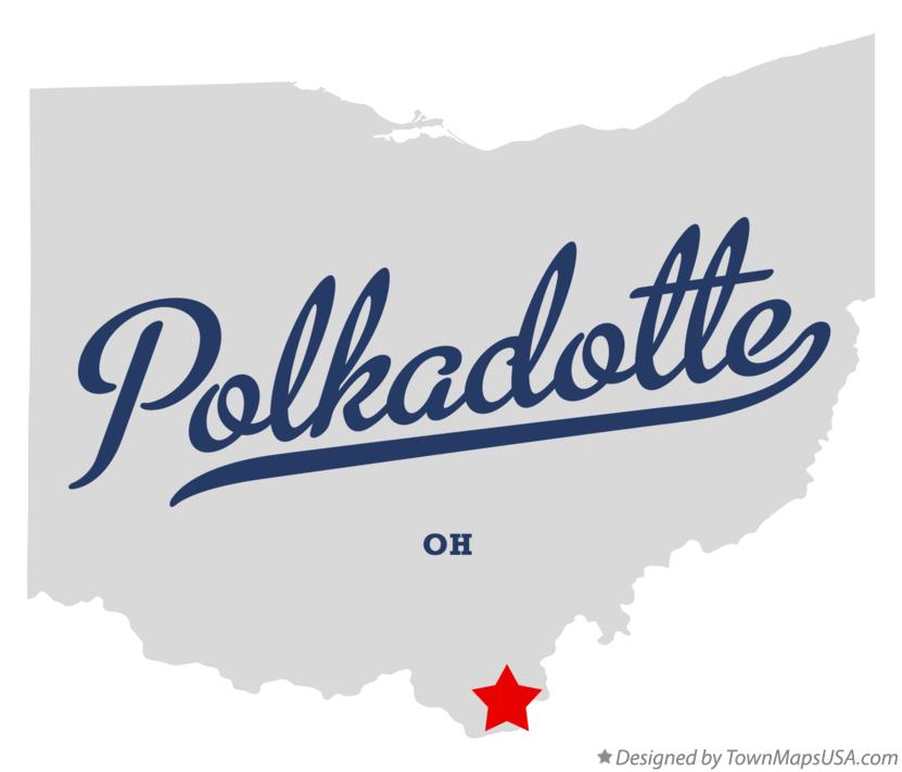Map of Polkadotte Ohio OH