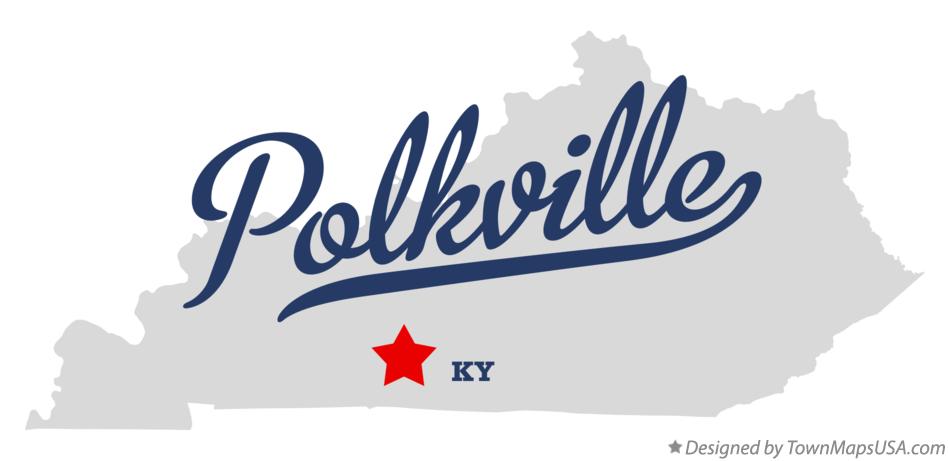 Map of Polkville Kentucky KY