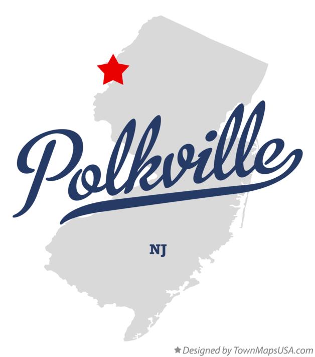 Map of Polkville New Jersey NJ