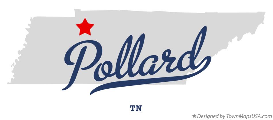 Map of Pollard Tennessee TN