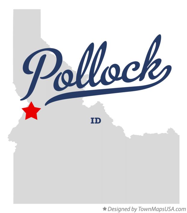 Map of Pollock Idaho ID