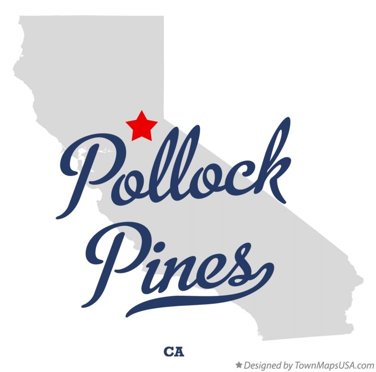 Map of Pollock Pines California CA