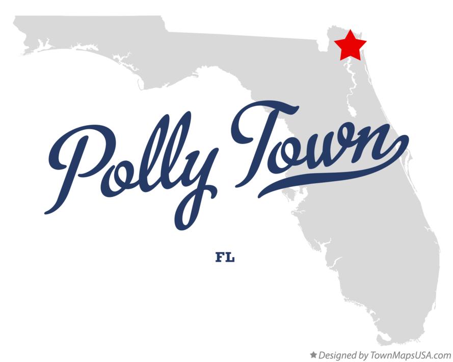 Map of Polly Town Florida FL