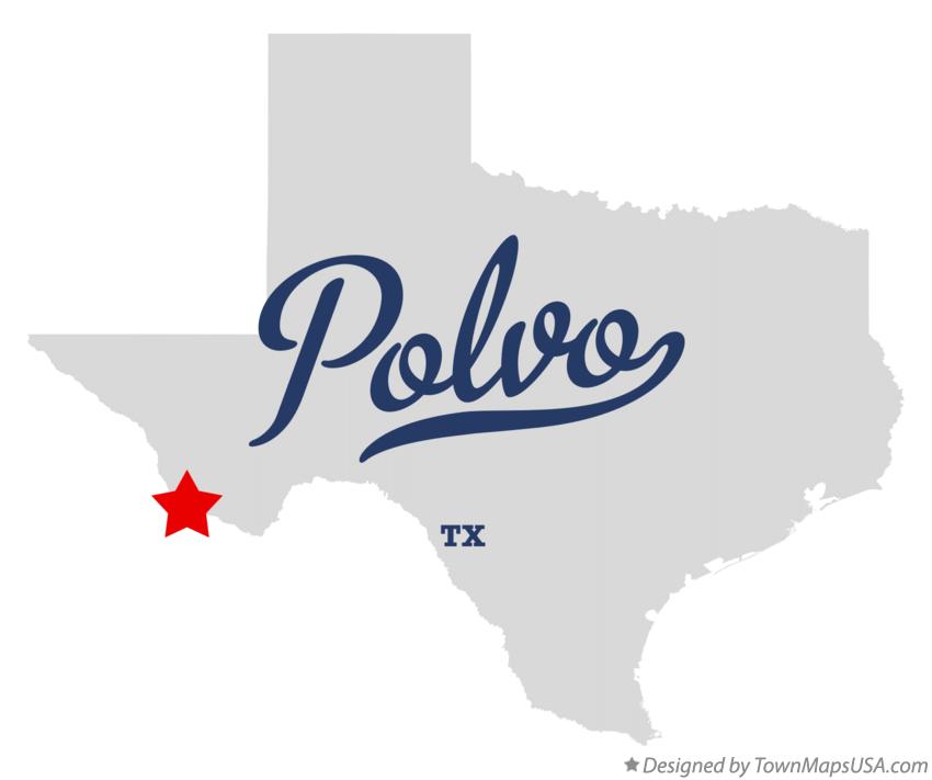Map of Polvo Texas TX