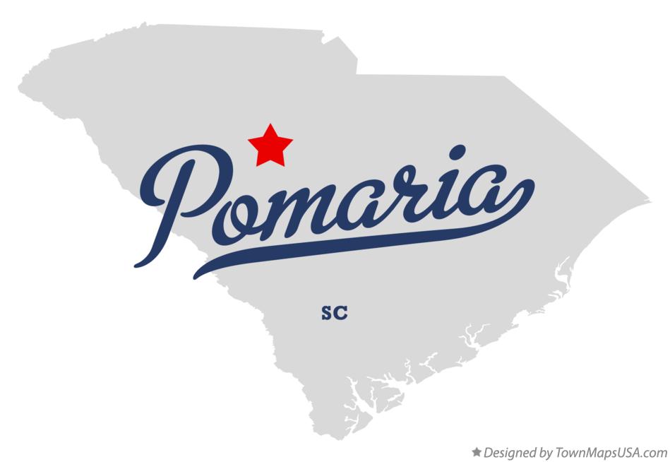 Map of Pomaria South Carolina SC