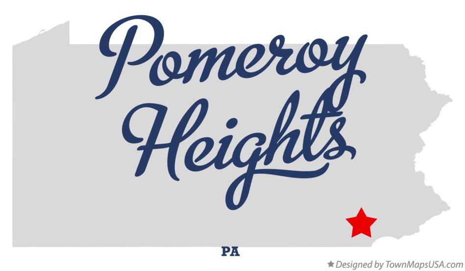 Map of Pomeroy Heights Pennsylvania PA