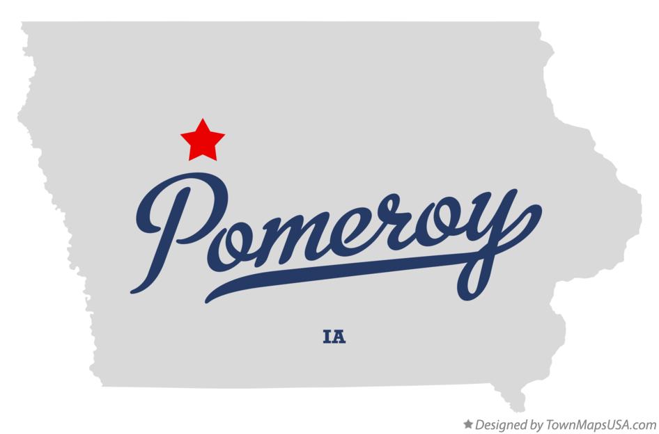 Map of Pomeroy Iowa IA