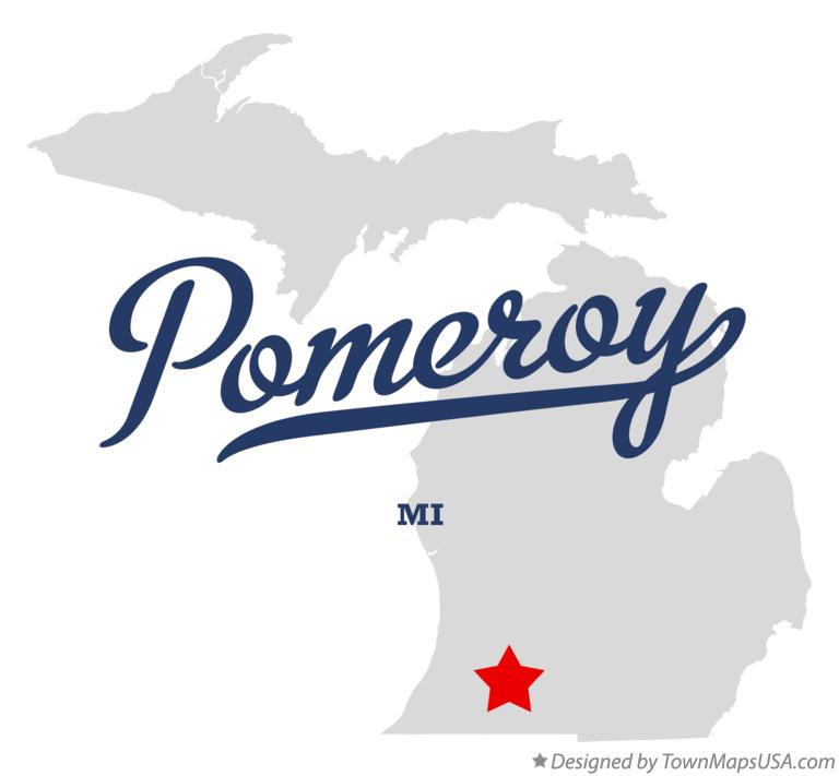 Map of Pomeroy Michigan MI