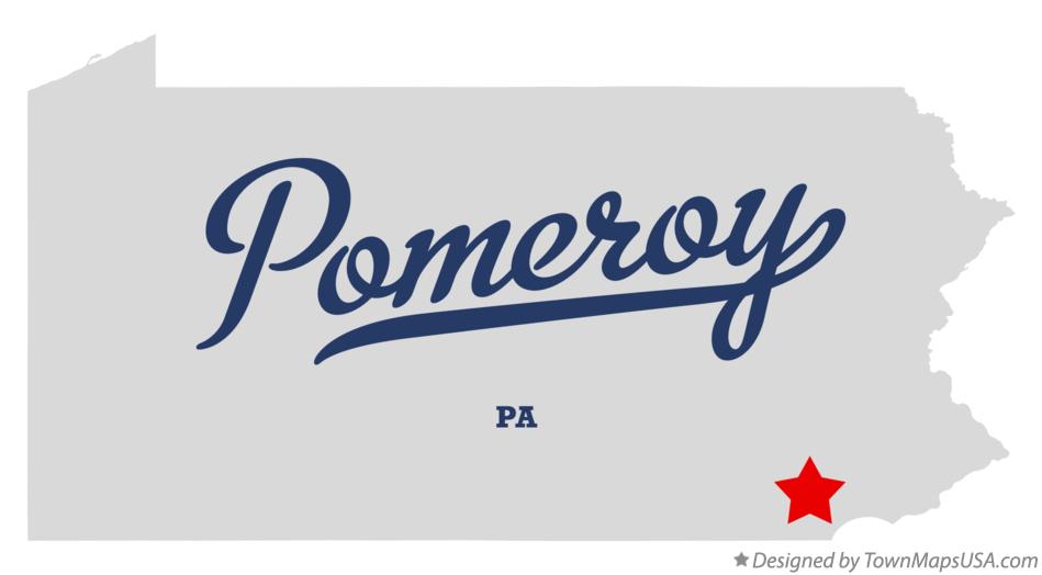 Map of Pomeroy Pennsylvania PA
