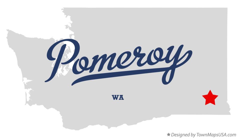Map of Pomeroy Washington WA