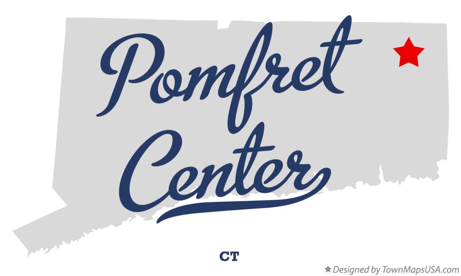 Map of Pomfret Center Connecticut CT