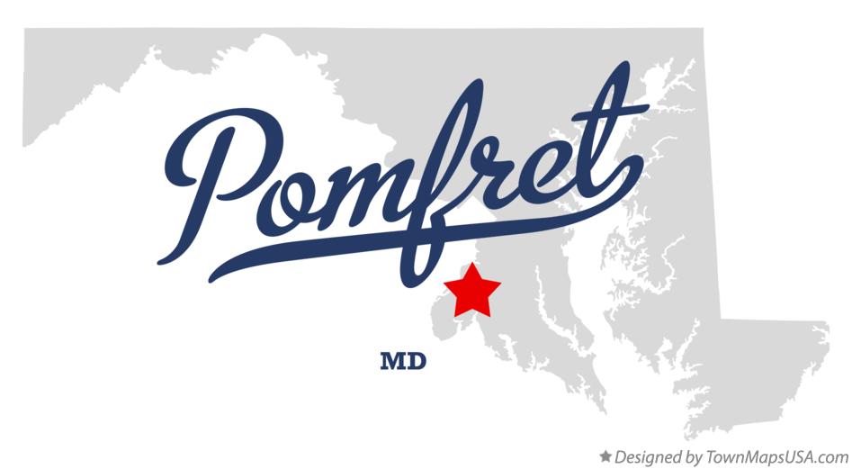 Map of Pomfret Maryland MD
