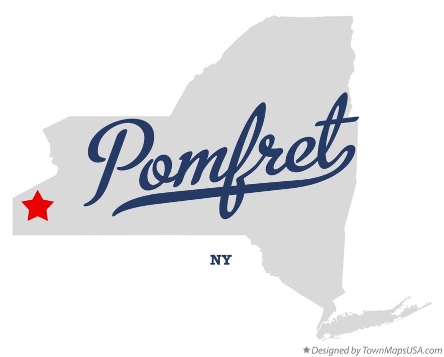 Map of Pomfret New York NY