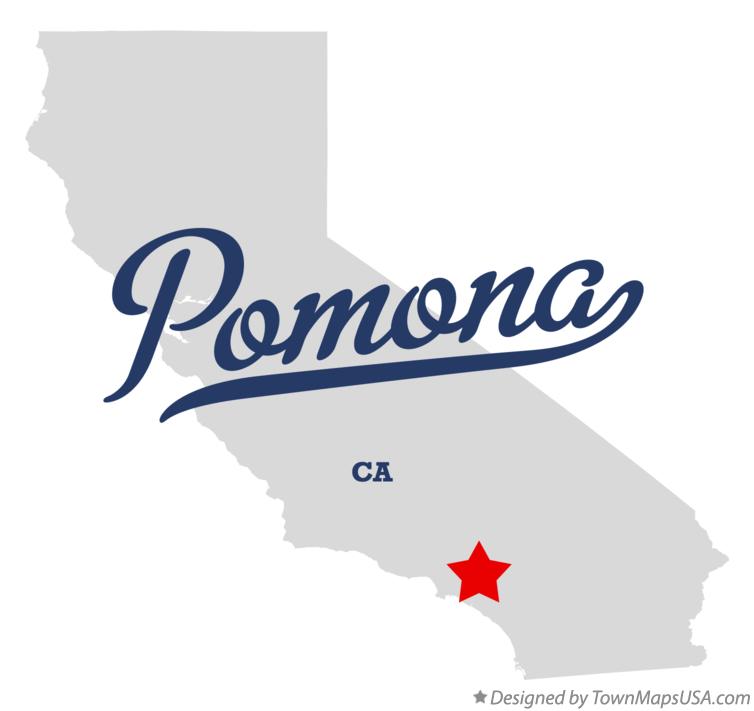 Map of Pomona California CA
