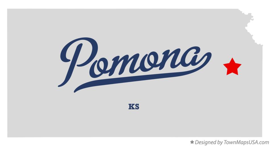 Map of Pomona Kansas KS