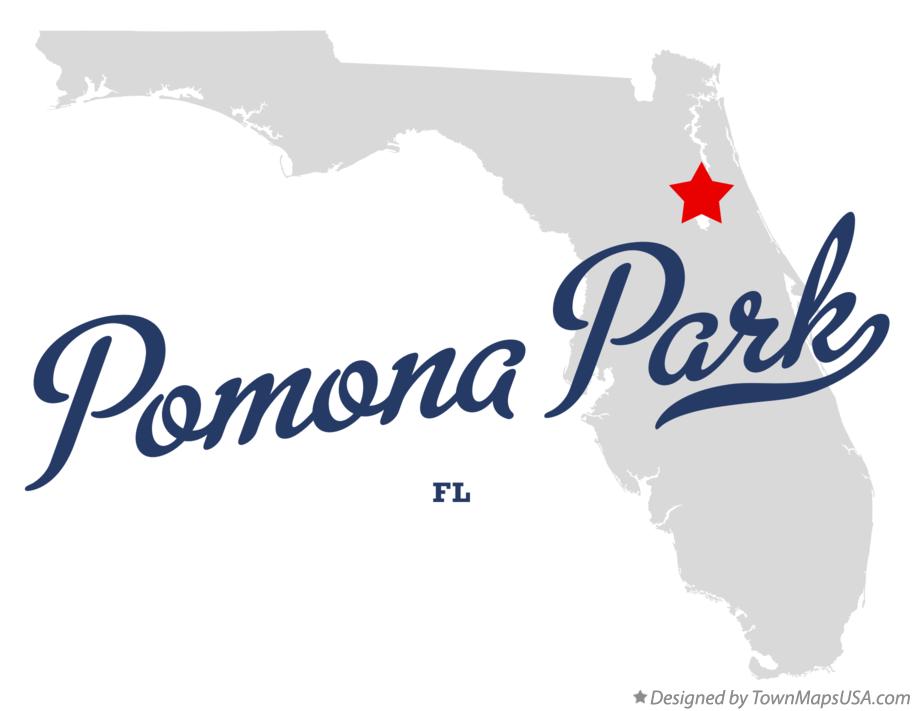 Map of Pomona Park Florida FL