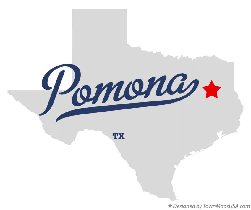 Map of Pomona Texas TX
