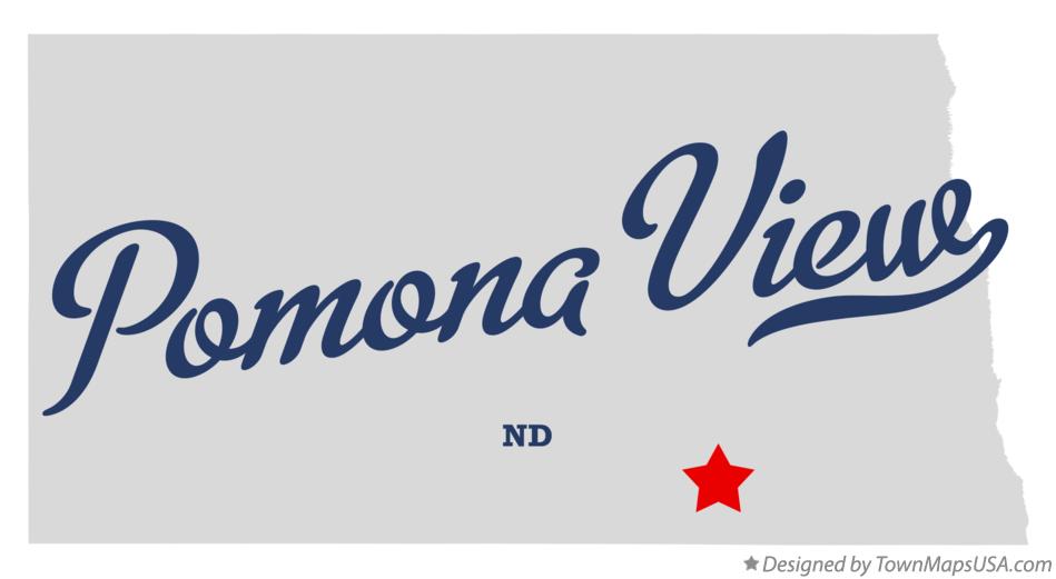 Map of Pomona View North Dakota ND