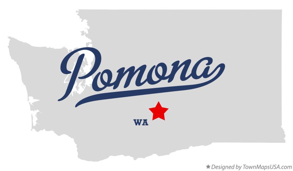 Map of Pomona Washington WA