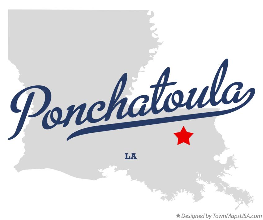 Map of Ponchatoula Louisiana LA