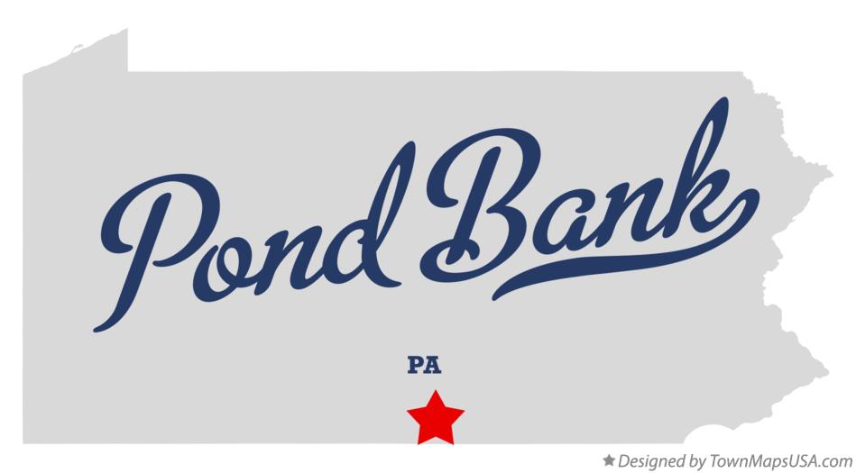 Map of Pond Bank Pennsylvania PA
