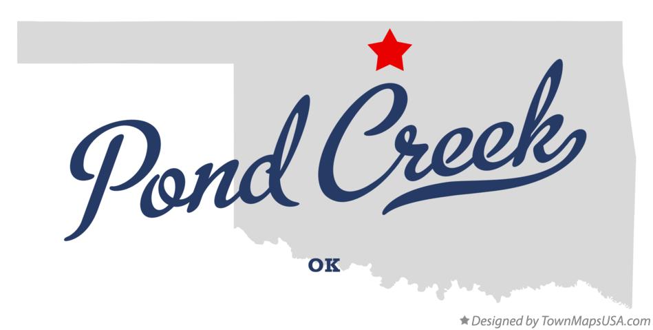 Map of Pond Creek Oklahoma OK
